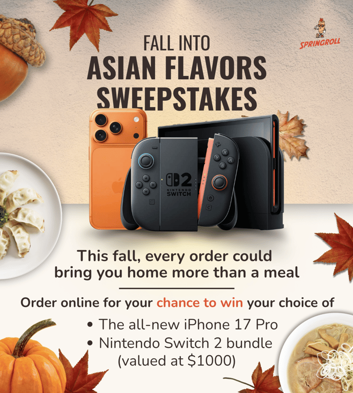 Fall into Asian Flavors Sweepstakes